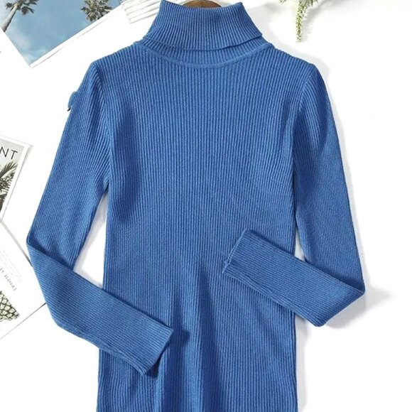 A WIDE VARIETY OF TURTLENECKS IN MANY HUES SHOWCASE FOR FALL AND WINTER WARDROBE - Picture 2 of 9